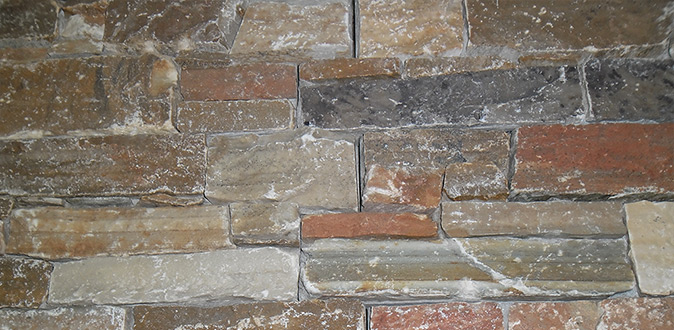 e - 02. Panel pre armado de piedra rustica de 61x15cm: Piedra rústica ''Oriente''